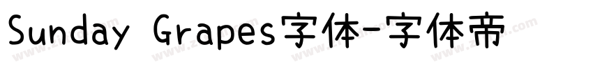 Sunday Grapes字体字体转换